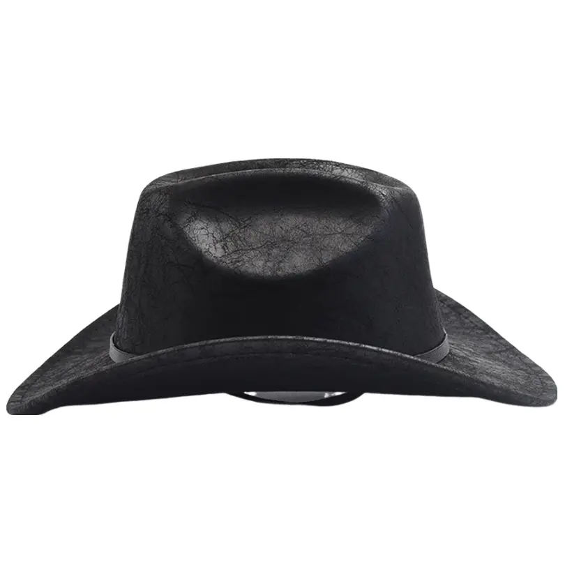 Eastwood Black Leather Cowboy Hat