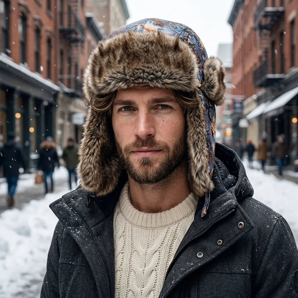 Eden Garden Winter Fur Trapper Bomber Hat