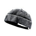 Edinburgh Washed Cotton Distressed Brimless Docker Cap