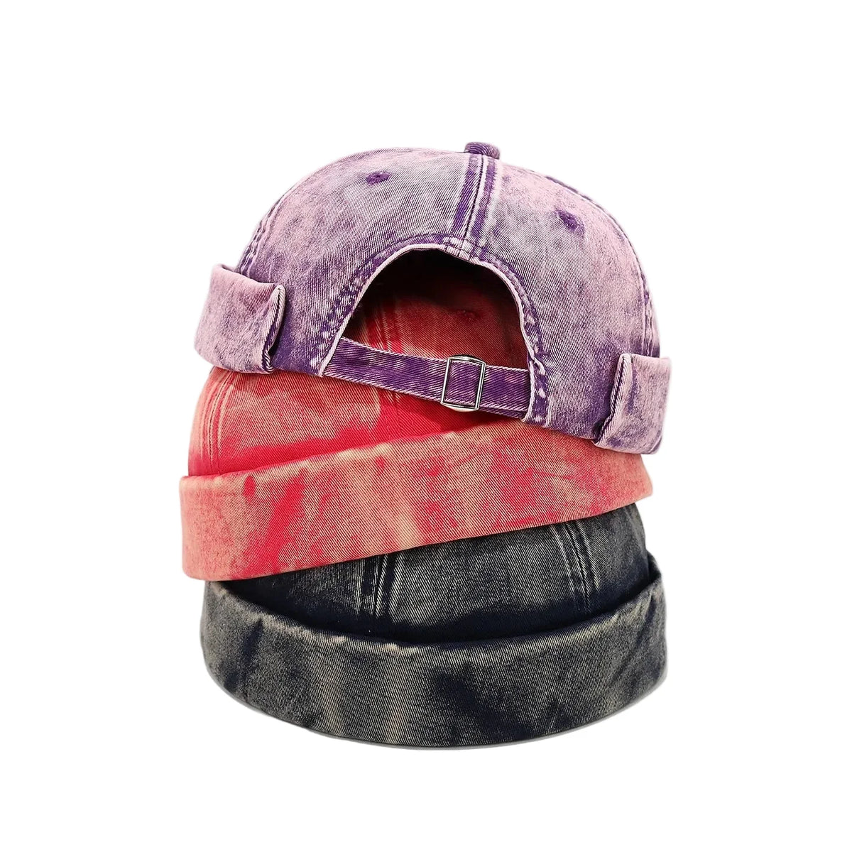 Edinburgh Washed Cotton Distressed Brimless Docker Cap