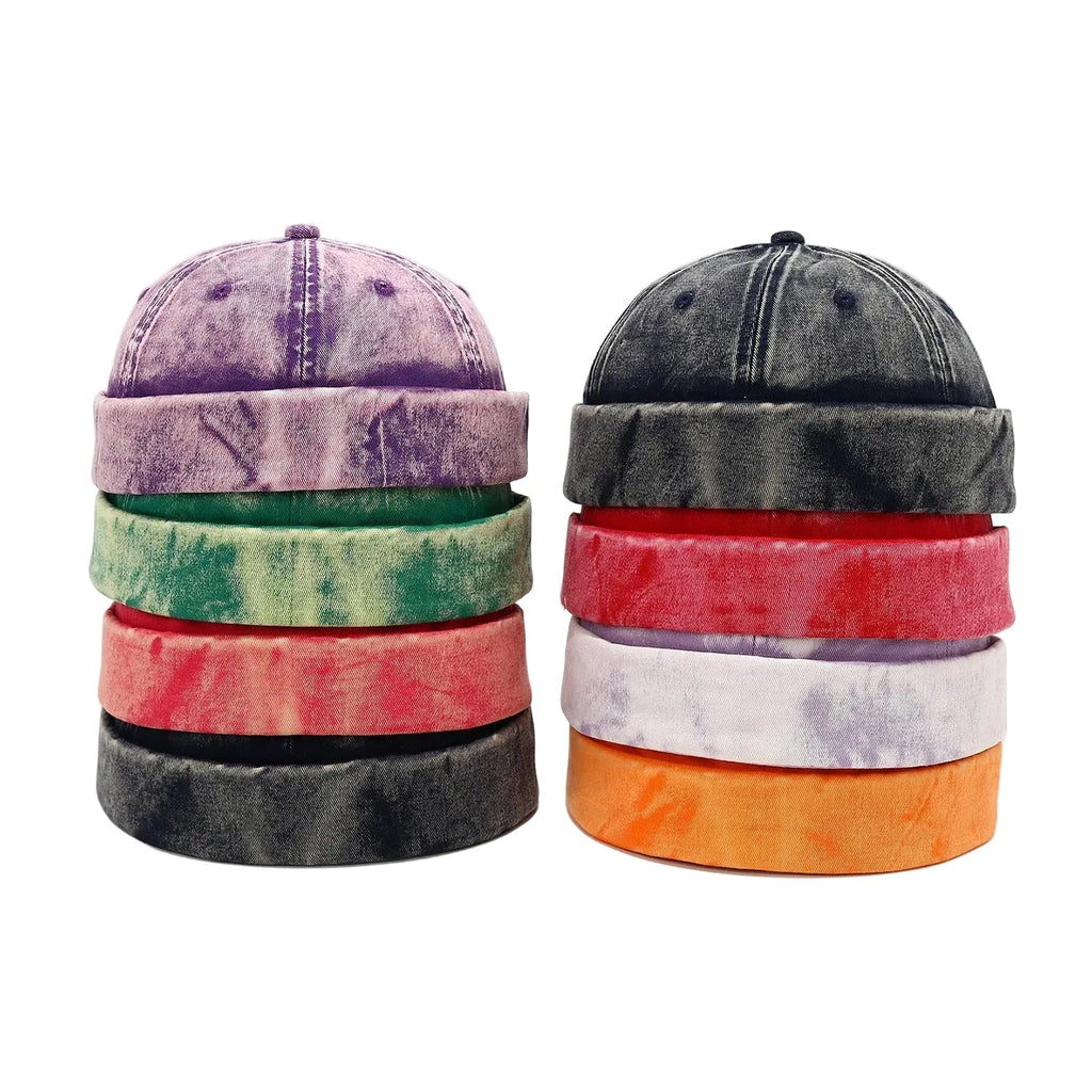 Edinburgh Washed Cotton Distressed Brimless Docker Cap