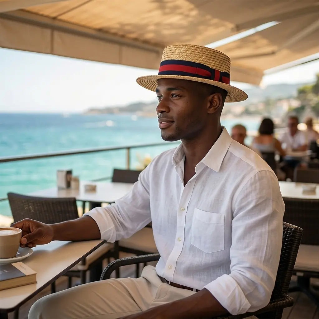 Eivissa Summer Straw Boater Hat