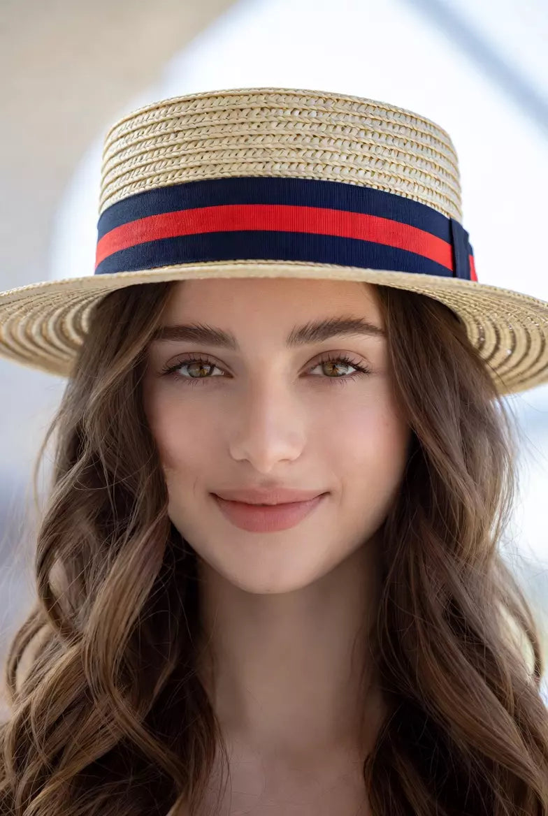 Eivissa Summer Straw Boater Hat