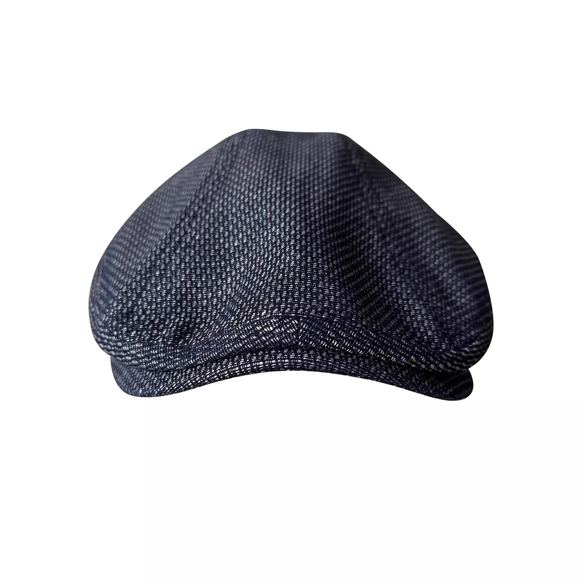 Empoli Navy Blue Linen Flat Cap