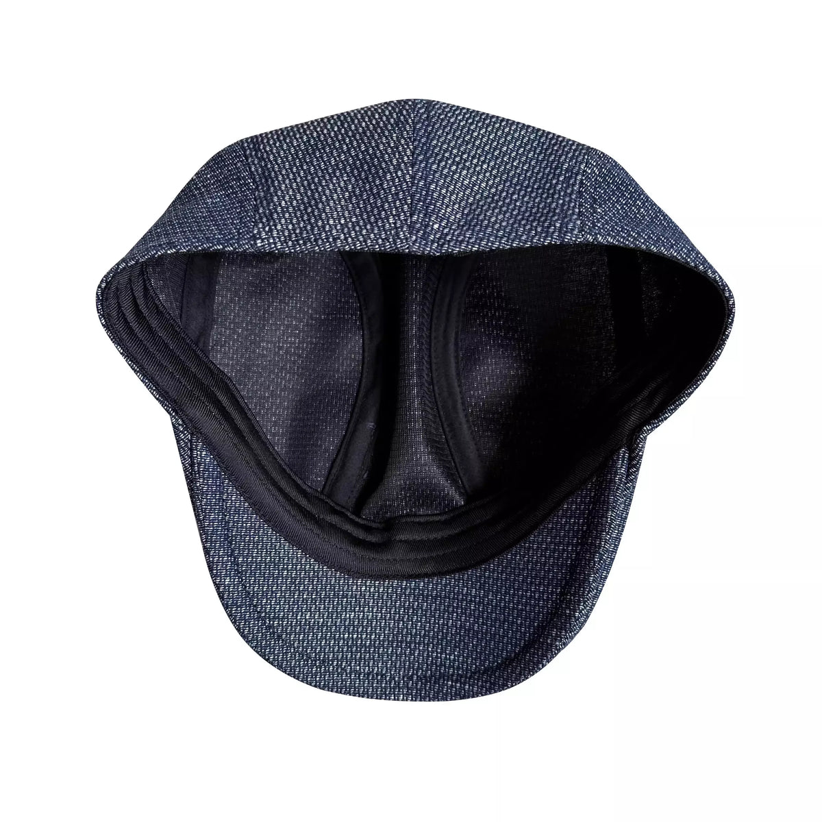 Empoli Navy Blue Linen Flat Cap