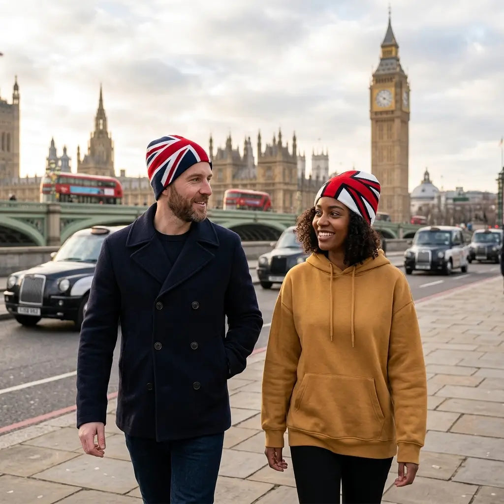 English Flag Knitted Beanie