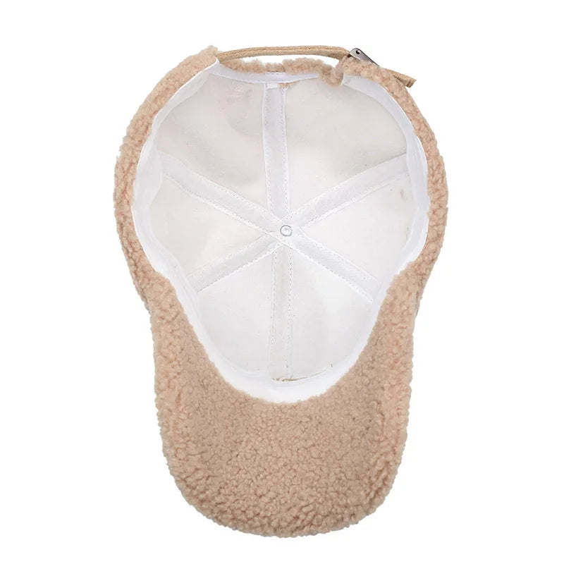 FBXS Winter Fur Cotton Baseball Cap