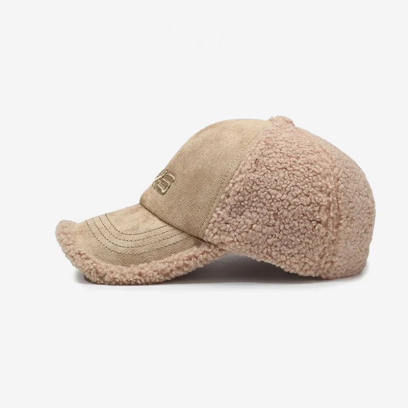FBXS Winter Fur Cotton Baseball Cap