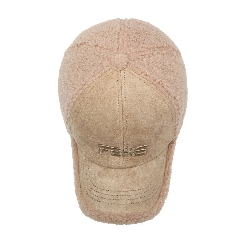 FBXS Winter Fur Cotton Baseball Cap