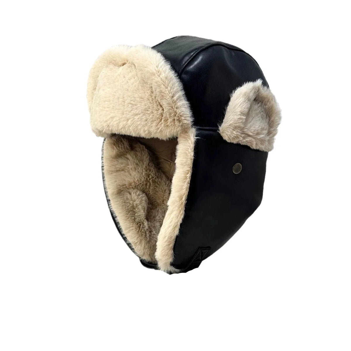 Fairbanks Winter Leather Fur Bomber Hat