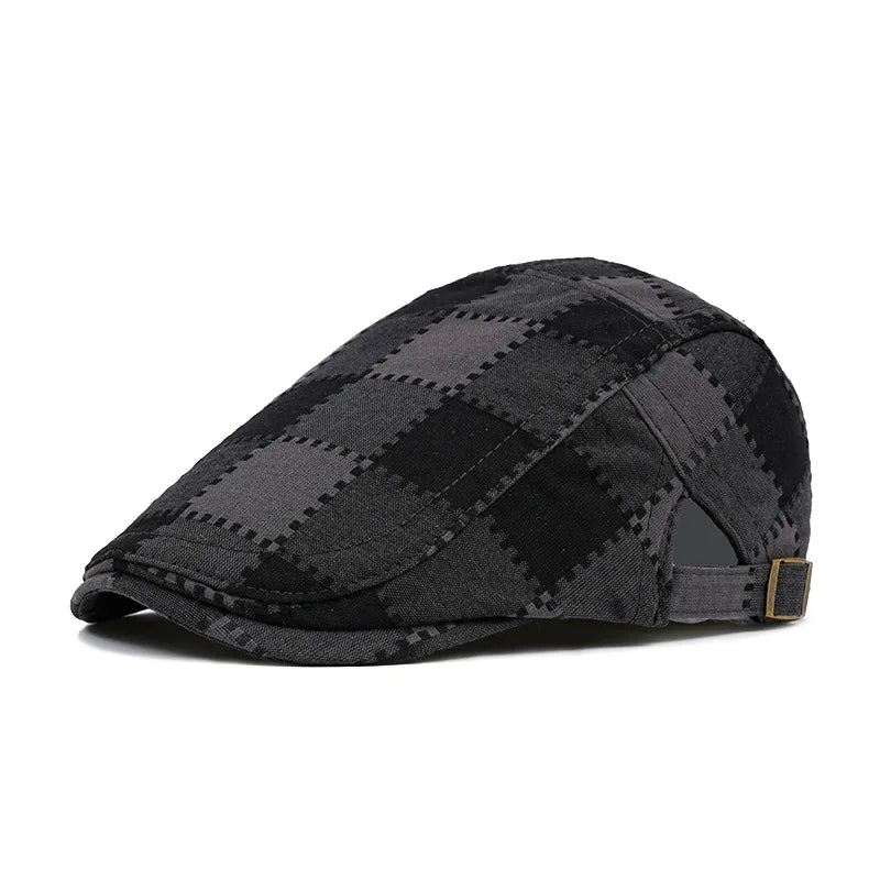 Falkland Retro Plaid Flat Cap