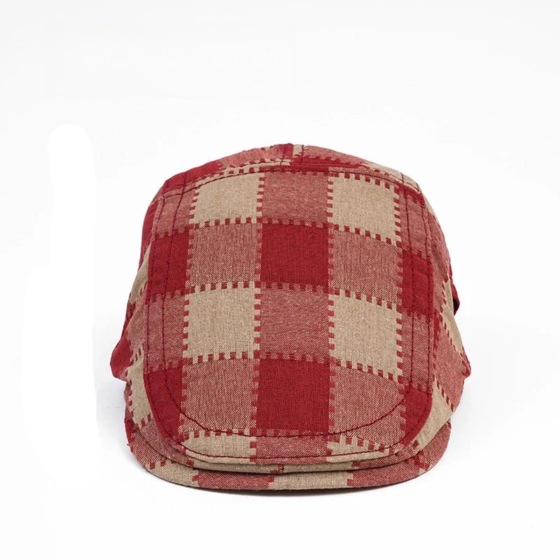 Falkland Retro Plaid Flat Cap