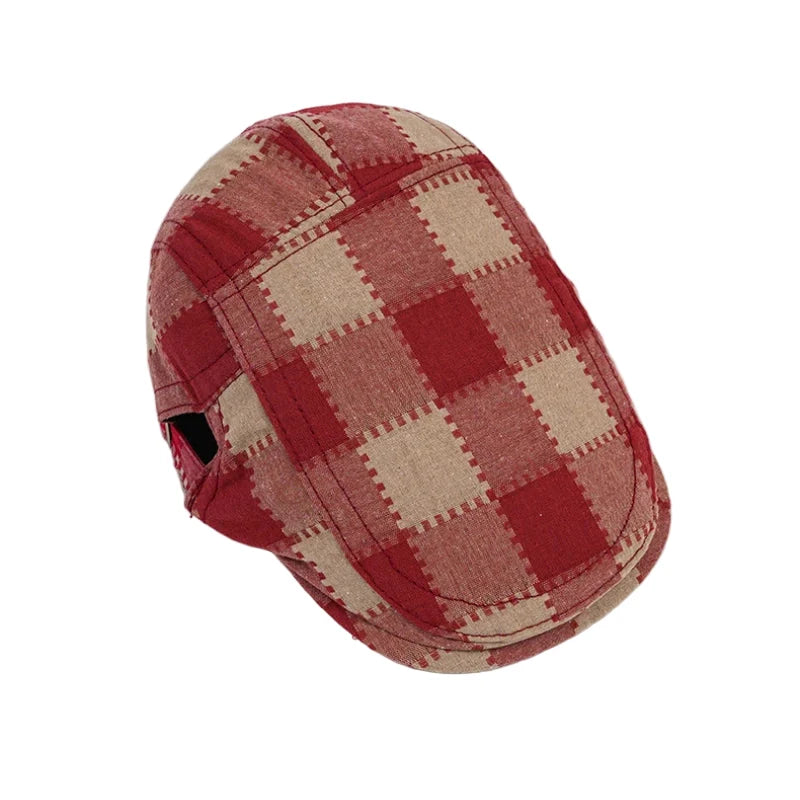 Falkland Retro Plaid Flat Cap