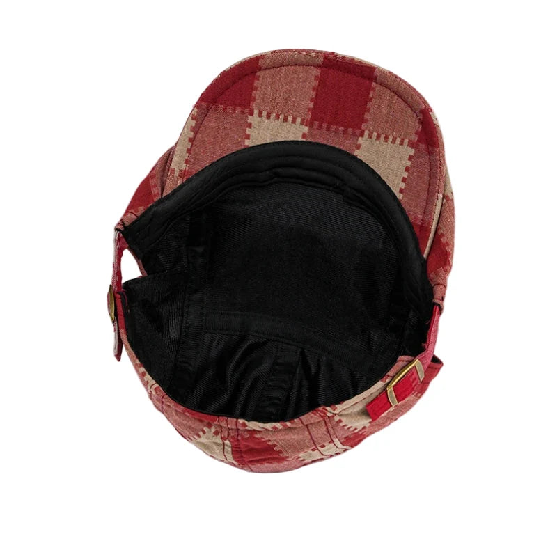 Falkland Retro Plaid Flat Cap