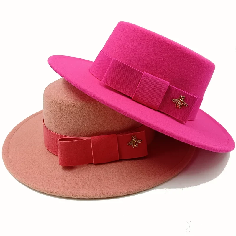 Firefly Ribbon Boater Porkpie Hat