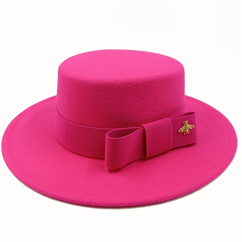 Firefly Ribbon Boater Porkpie Hat