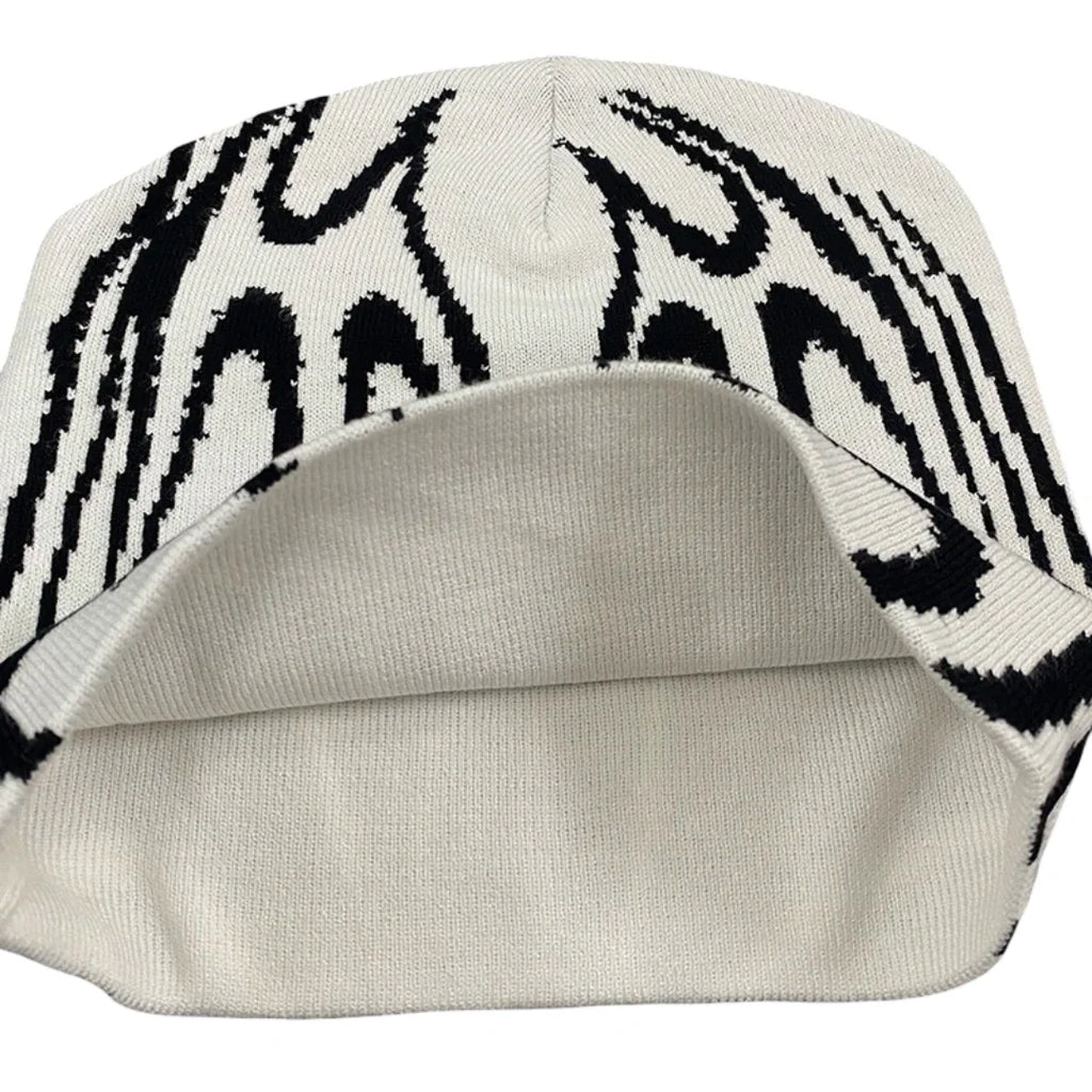 Flaming Star Knitted Beanie