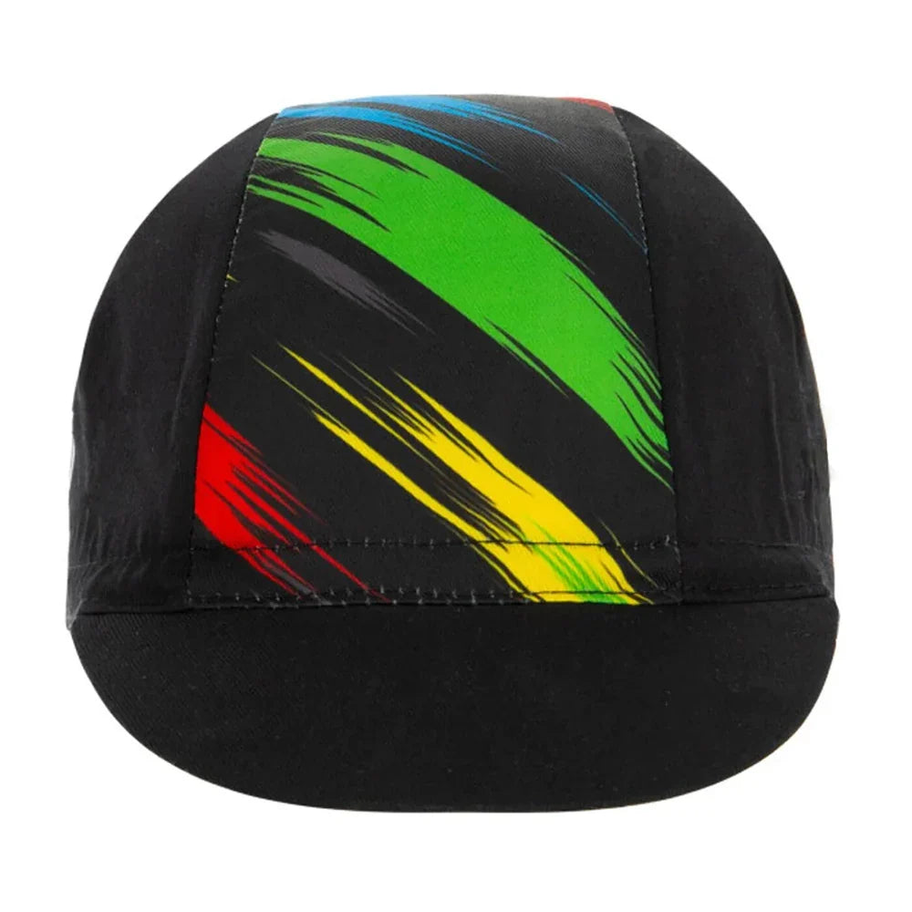 Flanders Striped Black Cycling Cap