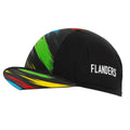 Flanders Striped Black Cycling Cap