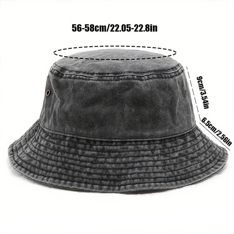 Fleeist Adjustable Washed Cotton Bucket Hat
