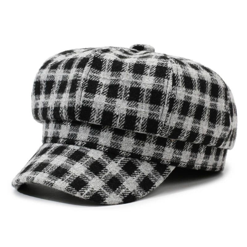 Fleetwood Plaid Newsboy Cap