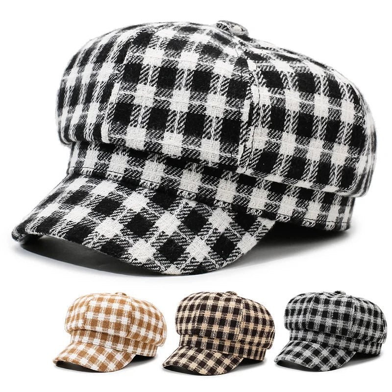 Fleetwood Plaid Newsboy Cap