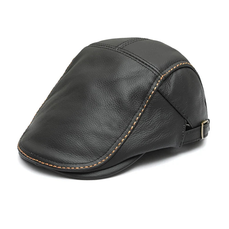 Freiburg Genuine Leather Duckbill Flat Cap
