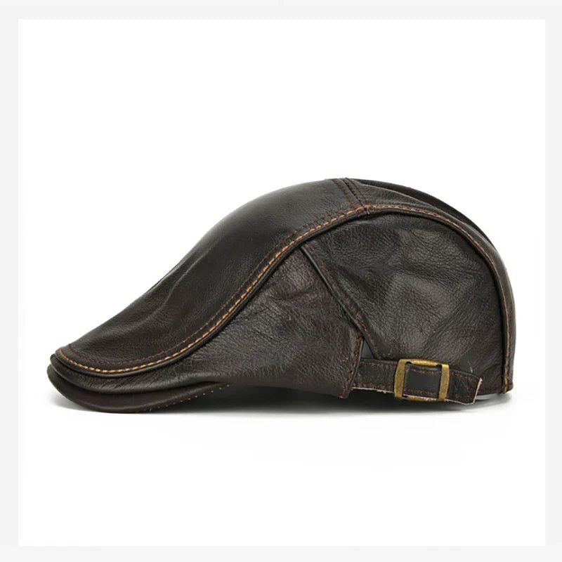 Freiburg Genuine Leather Duckbill Flat Cap