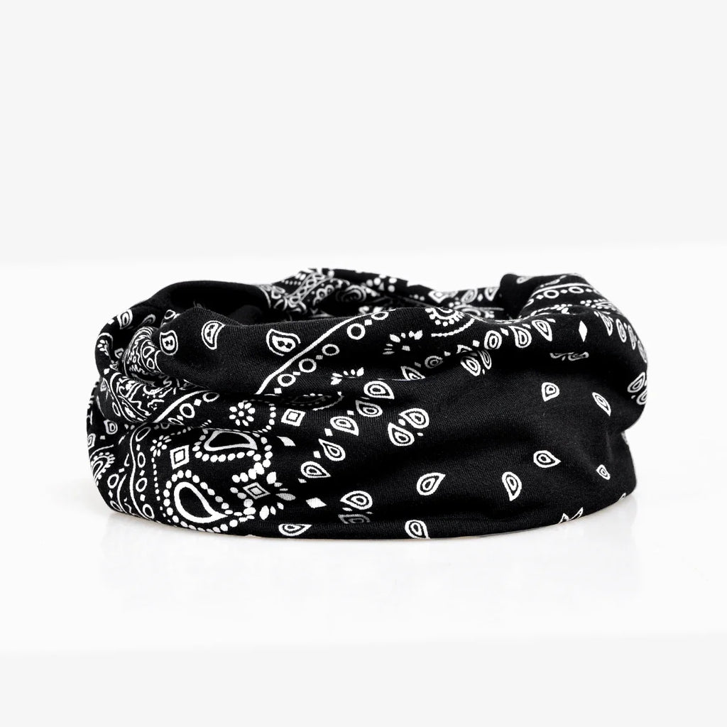 Floral Cashew Cotton Snood Beanie
