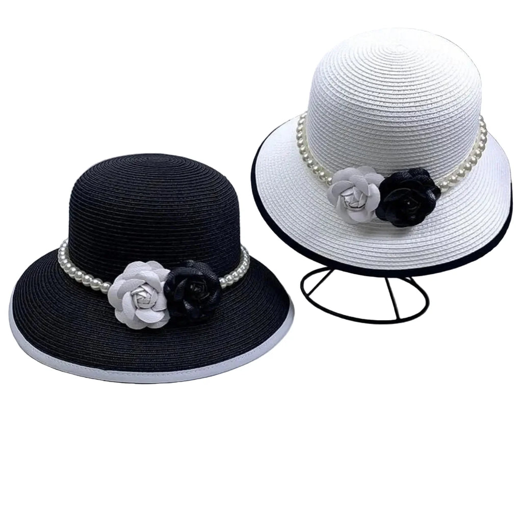 Floral Pearls Summer Women Bucket Hat