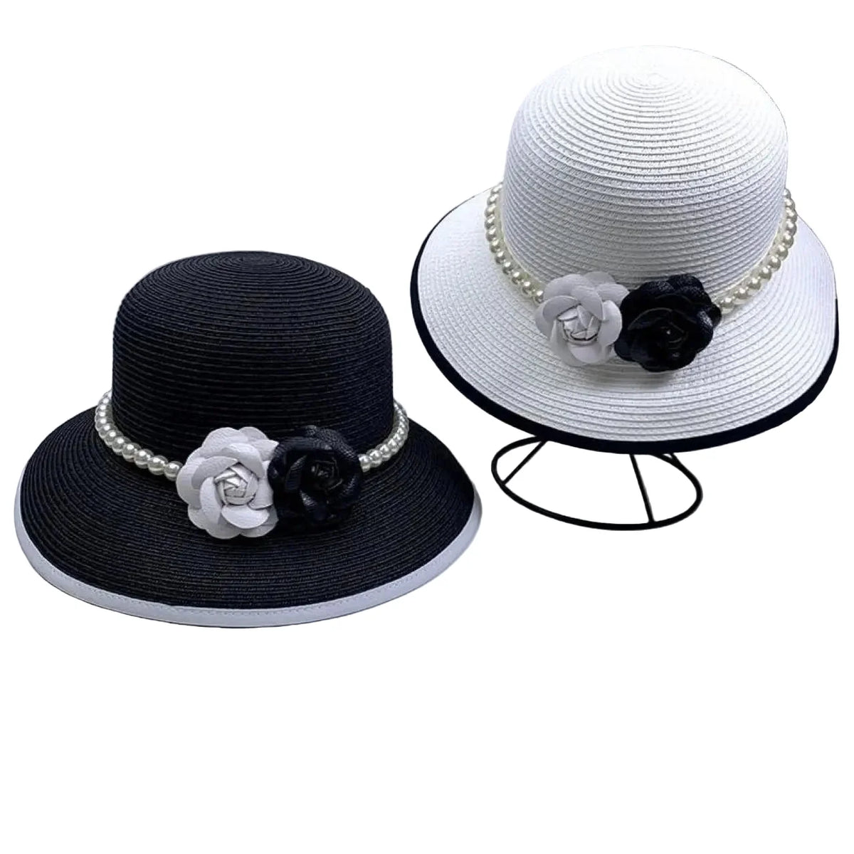 Floral Pearls Summer Women Bucket Hat