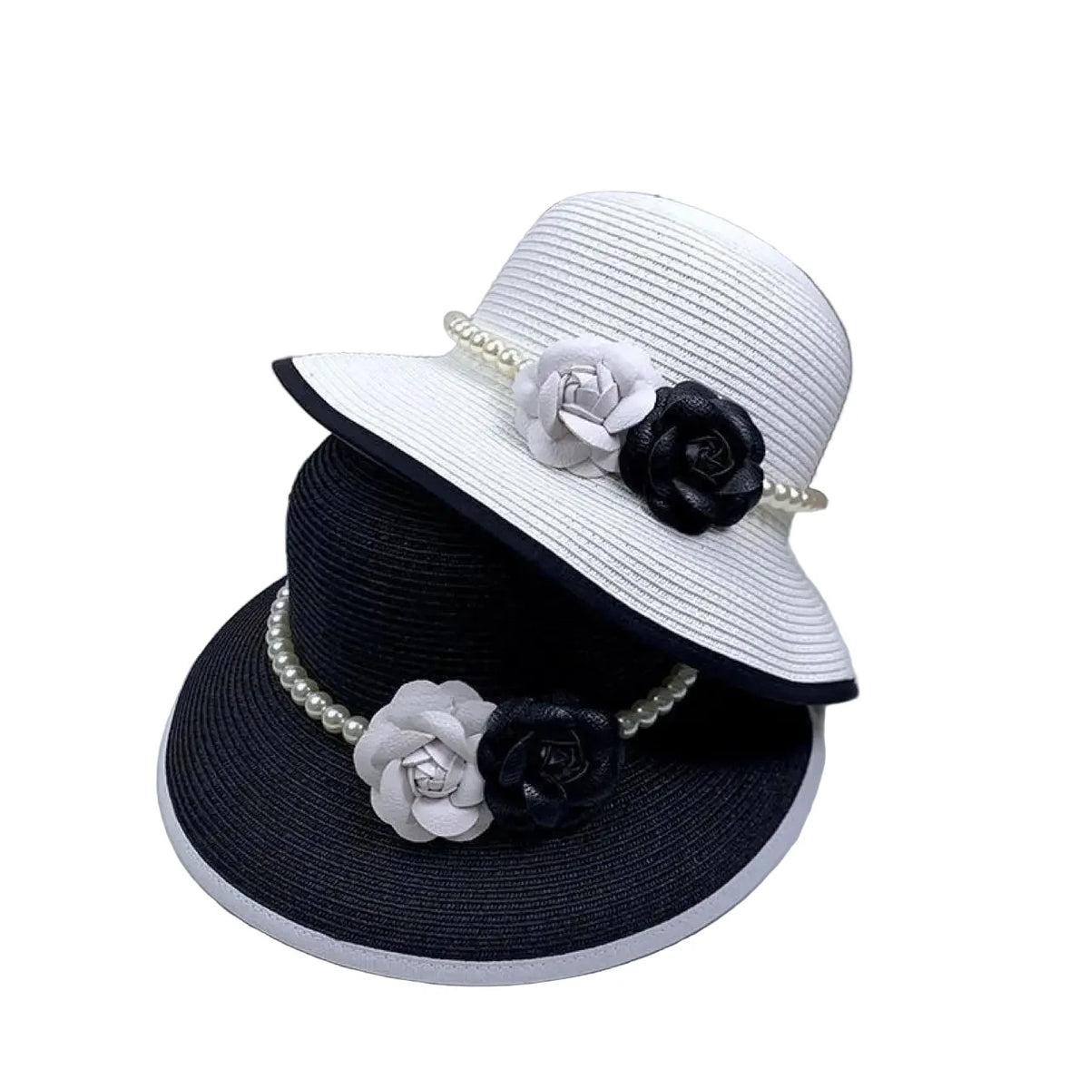 Floral Pearls Summer Women Bucket Hat