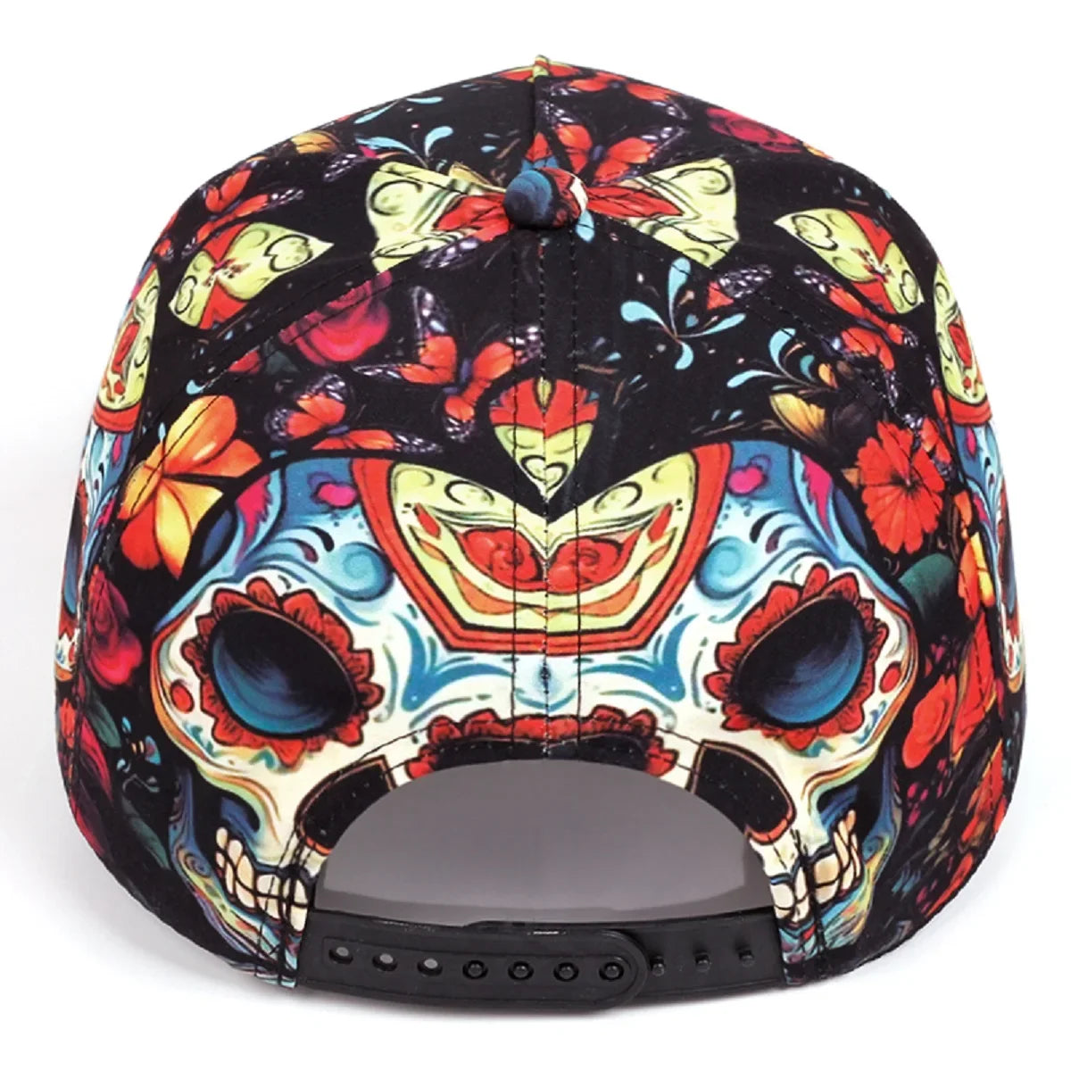 Floral Zombie Multicolor Snapback Cap
