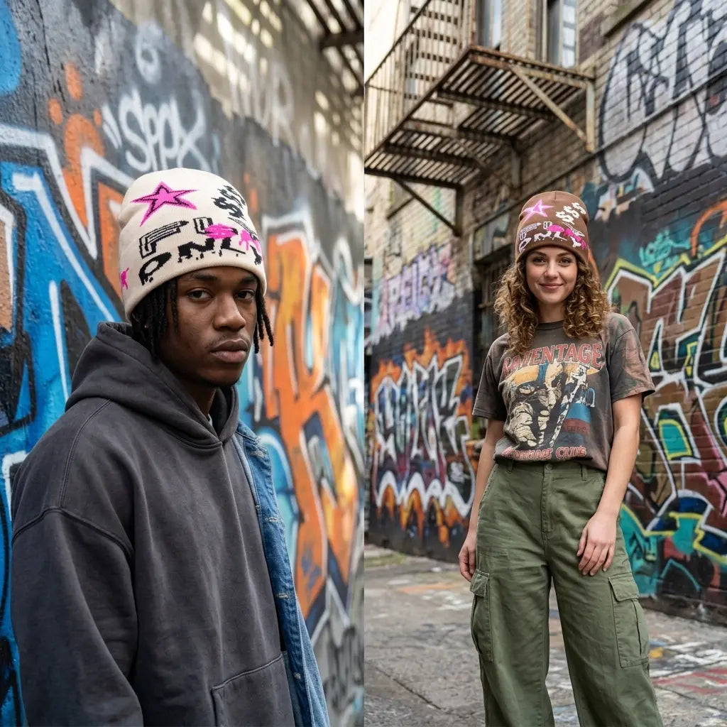 Fly Only Stars Knitted Beanie