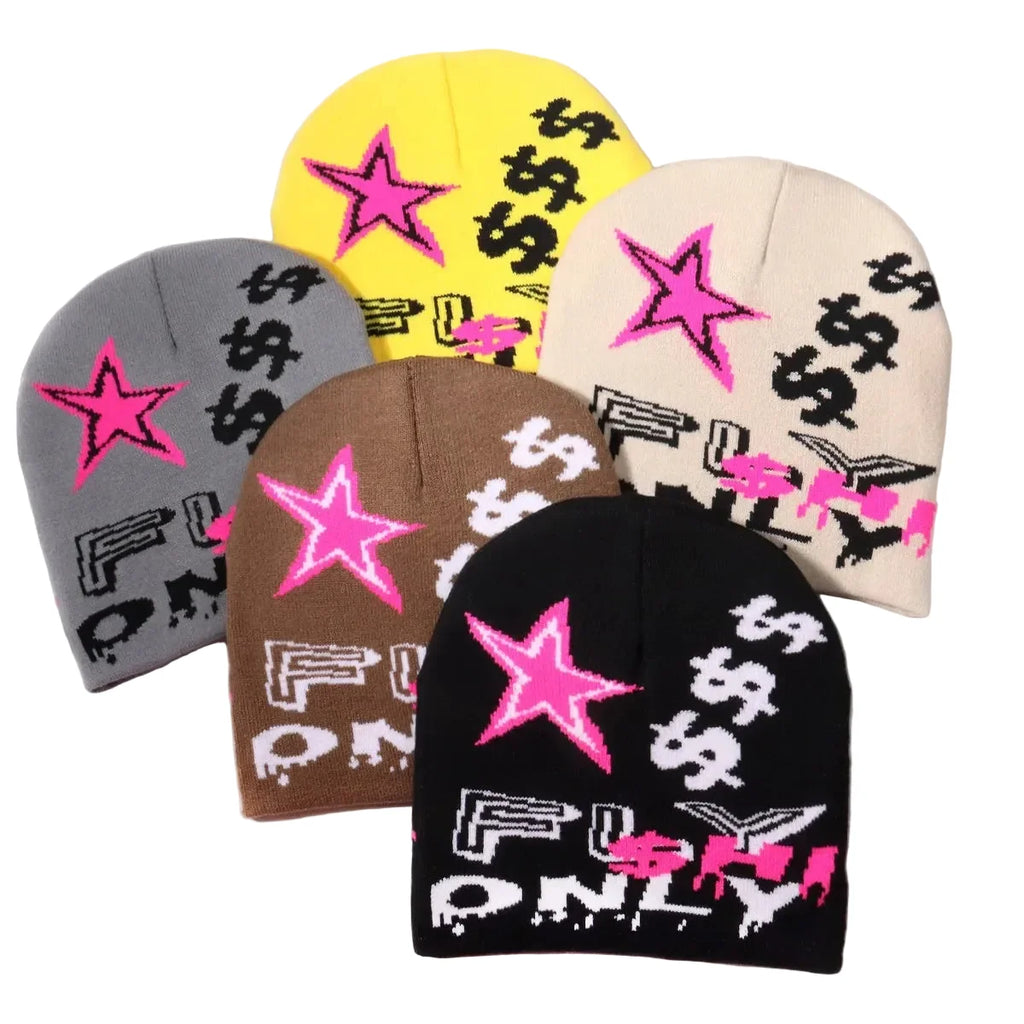 Fly Only Stars Knitted Beanie