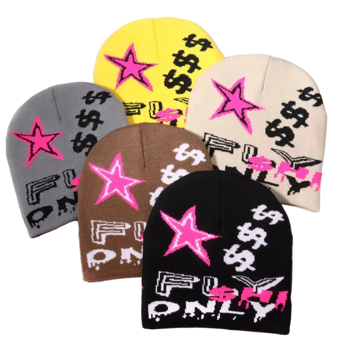 Fly Only Stars Knitted Beanie