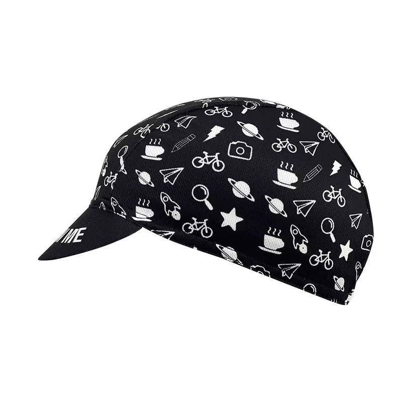 Follow Me Black Cycling Cap