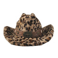 Fort Worth Leopard Print Fur Cotton Cowboy Hat