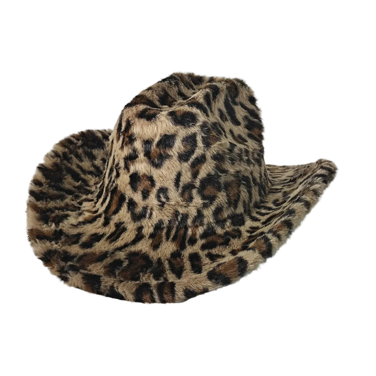 Fort Worth Leopard Print Fur Cotton Cowboy Hat