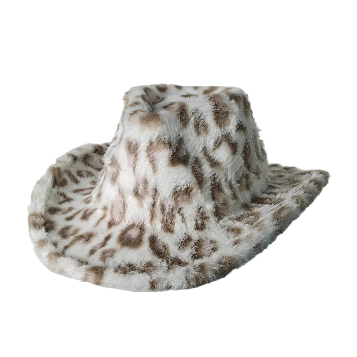 Fort Worth Leopard Print Fur Cotton Cowboy Hat