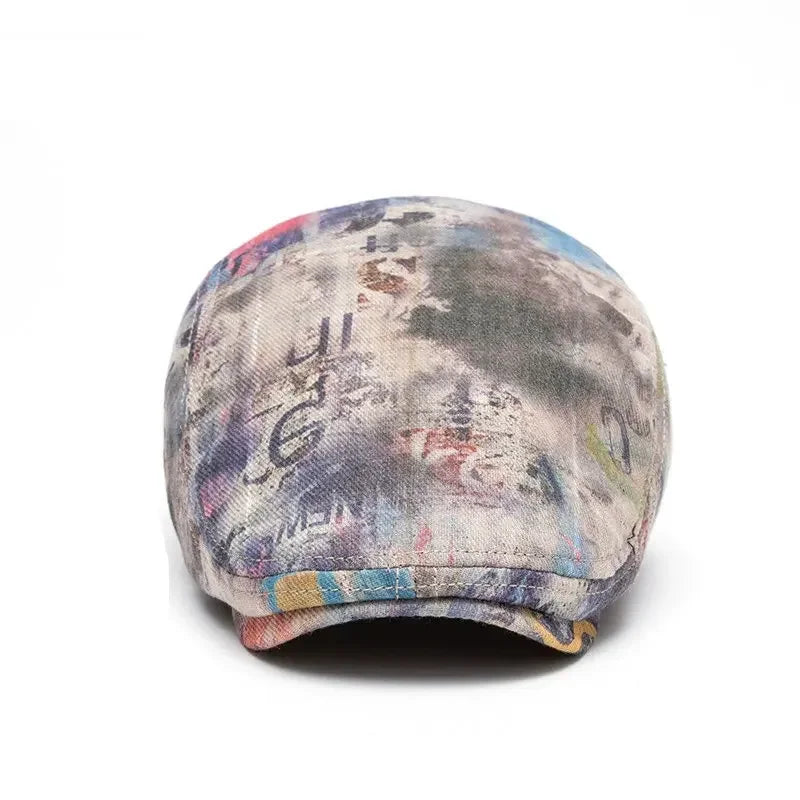 Fournier Paint Stains Cotton Flat Cap