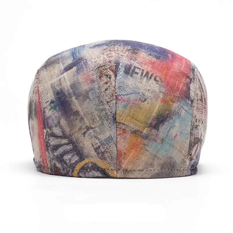Fournier Paint Stains Cotton Flat Cap