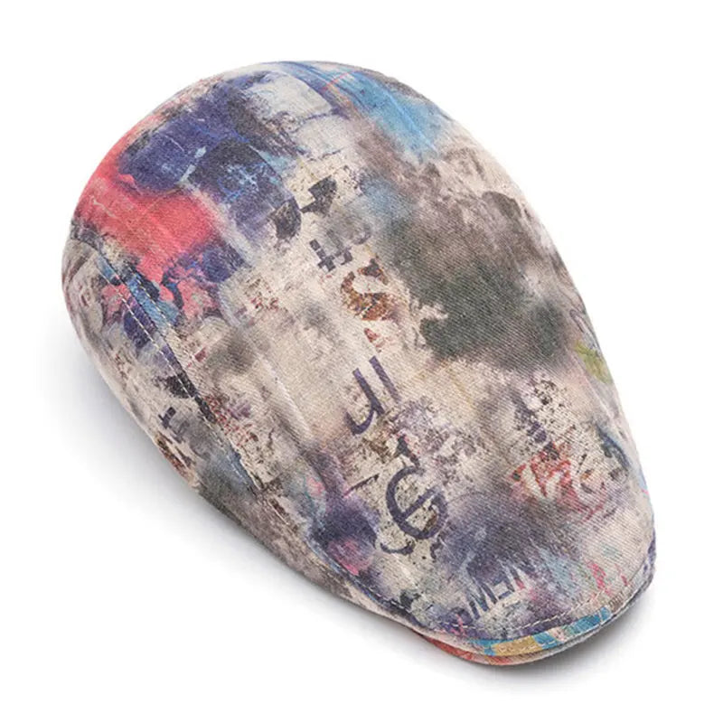 Fournier Paint Stains Cotton Flat Cap