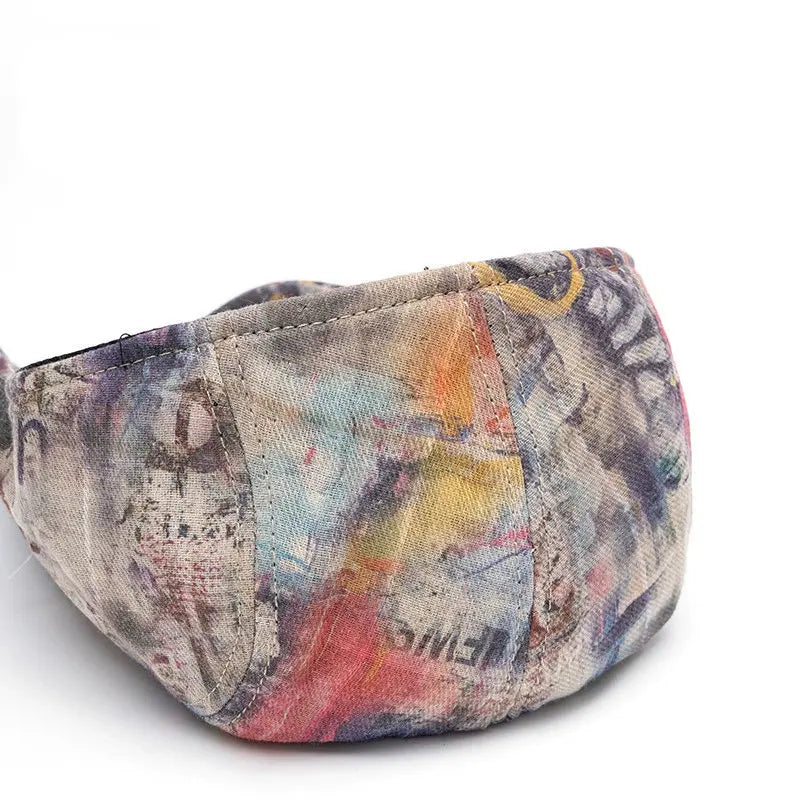 Fournier Paint Stains Cotton Flat Cap