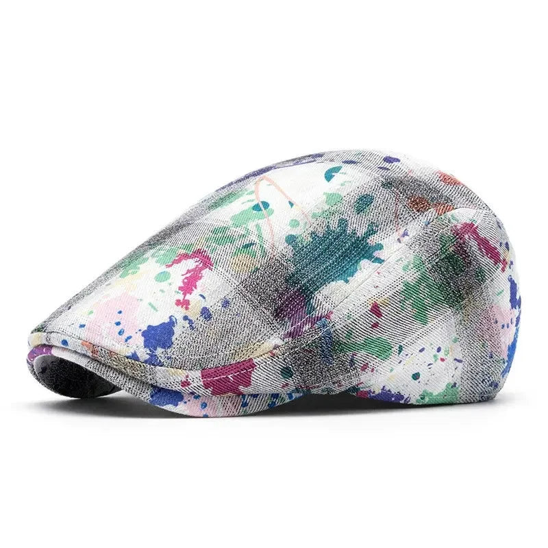 Fournier Paint Stains Cotton Flat Cap