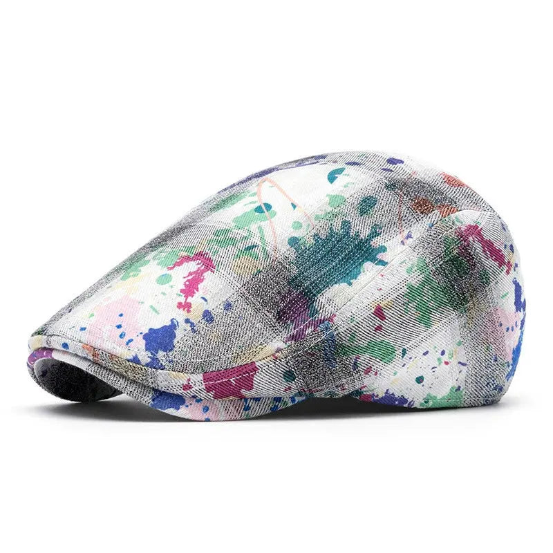 Fournier Paint Stains Cotton Flat Cap
