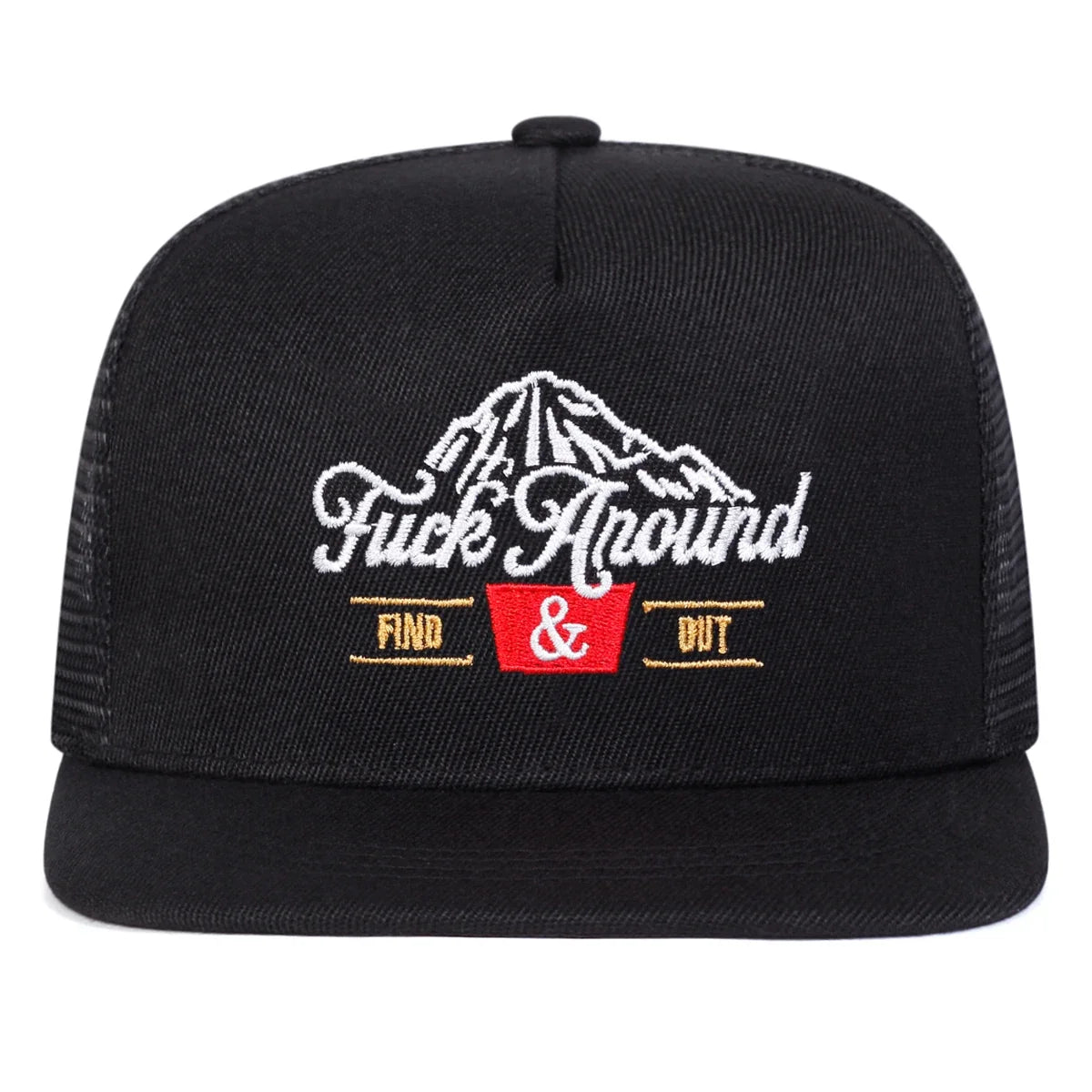 Fuck Around Trucker Snapback Cap