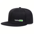 Full-Empty Battery Black Snapback Cap