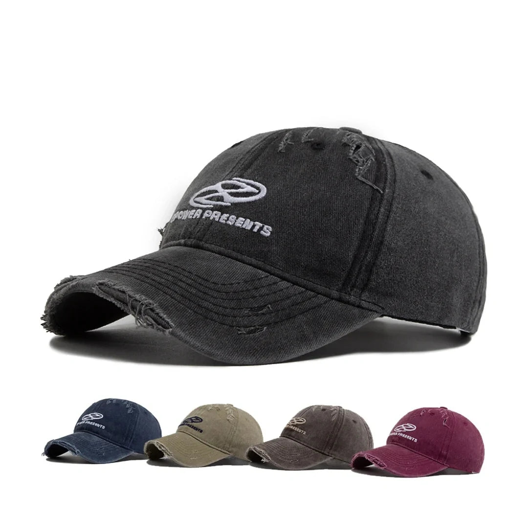 G-Power Presents Distressed Washed Cotton Baseball Cap