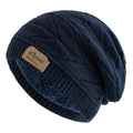 GLOW Winter Fur Knitted Beanie